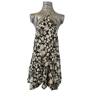 Black and White by Anthropologie Women's Sheer Mini Dress